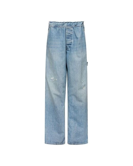 MM6 by Maison Margiela Blue Denim Cotton Jeans