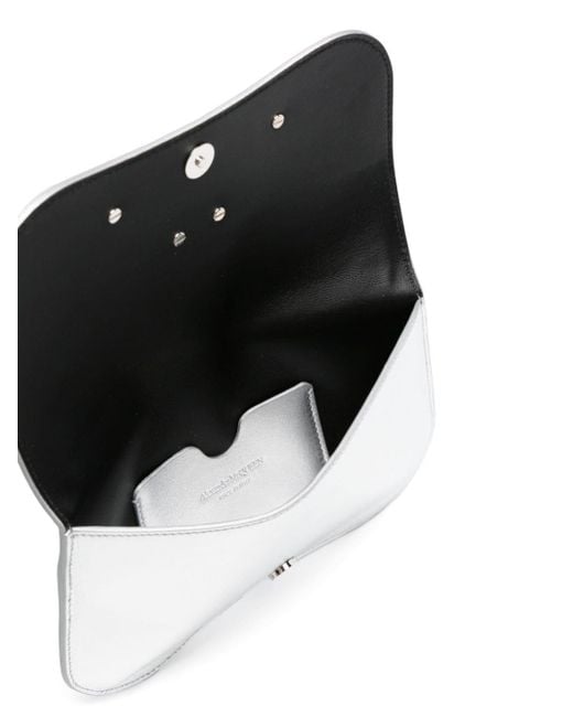 Alexander McQueen White Seal Leather Mini Bag