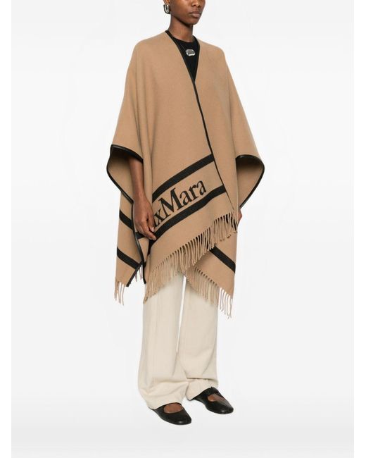 Max Mara Natural Wool Cape