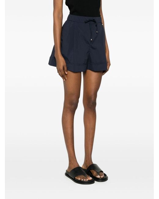 Herno Blue Nylon Shorts