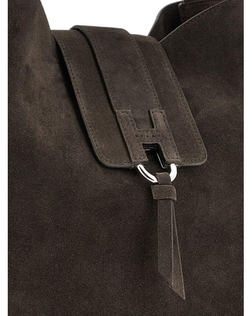 Hogan Black Trend Leather Hobo Bag