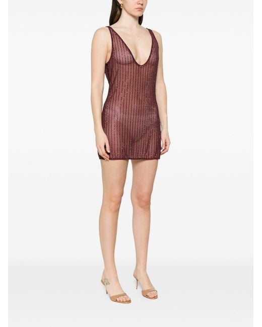 VENUJA Purple Mini Beach Dress