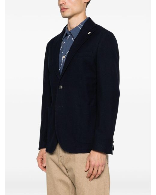 Manuel Ritz Blue Cardigan With Buttons for men