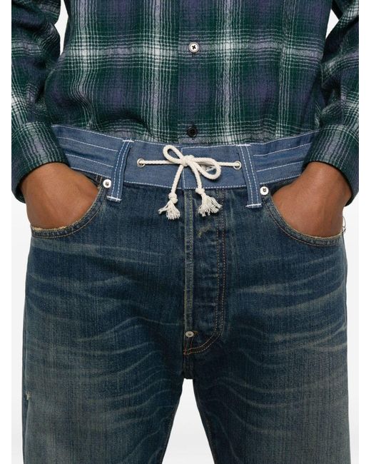 JUNYA WATANABE X LEVI'S JEANS Blue Denim Cotton Jeans for men