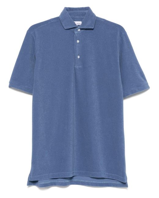 Doppiaa Blue Terry Polo for men