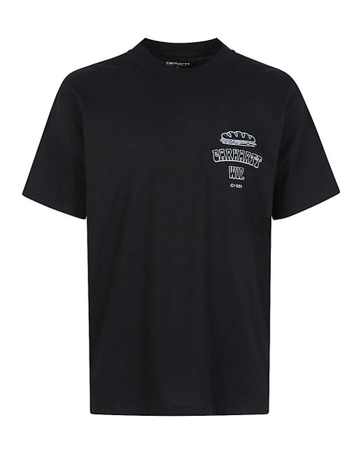 Carhartt Black Crewneck Printed T-Shirt for men