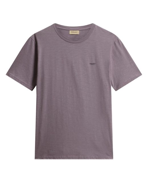 Woolrich Purple Cotton T-Shirt for men