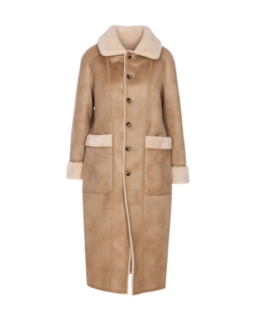 Urbancode Wool Coat in Natural | Lyst UK