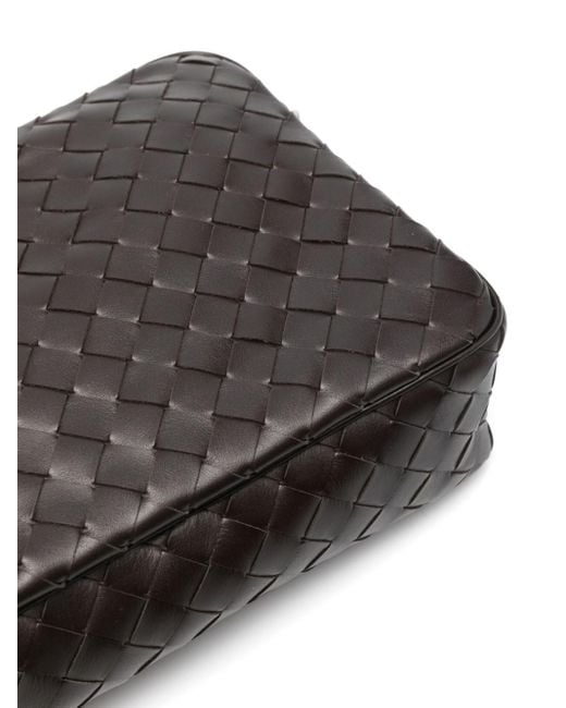 Bottega Veneta Black Woven Camera Bag for men