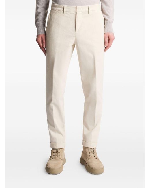 Fay White Capri Model Pants for men
