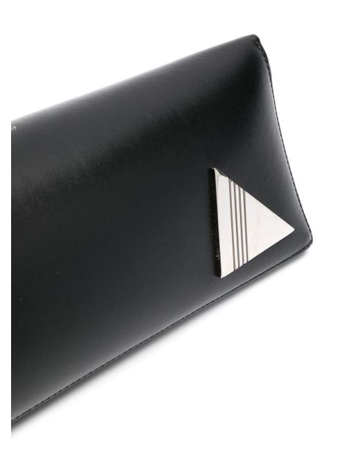 The Attico Black 8.30 Pm Leather Clutch Bag