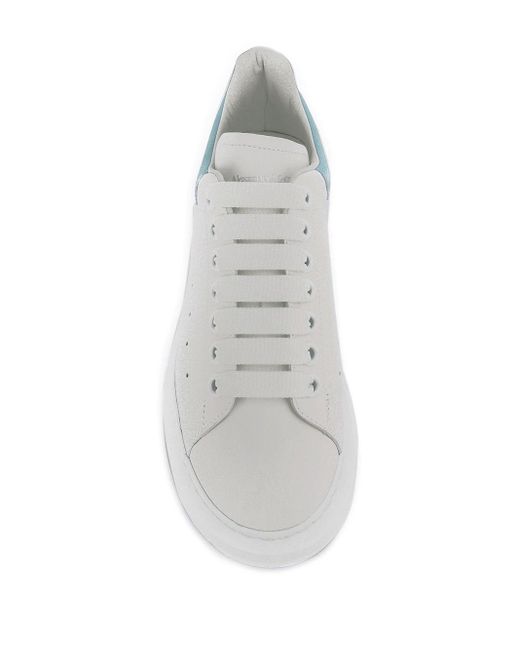 Alexander McQueen White Oversize Leather Sneakers