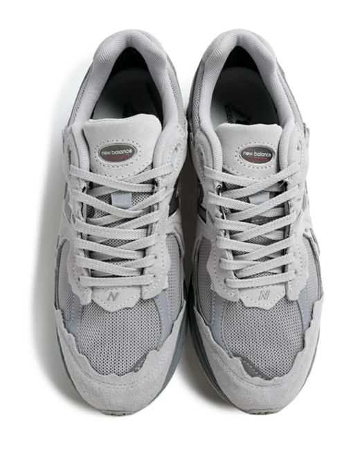 New Balance White Suede Sneakers for men