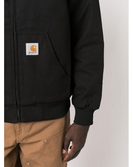 Carhartt Black Canvas Hooded Jacket for men