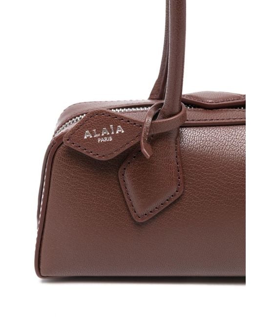 Alaïa Brown Le Teckel Small Leather Shoulder Bag
