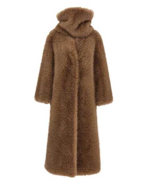 BB COUTURE Brown Biscuit Ecofur Coat