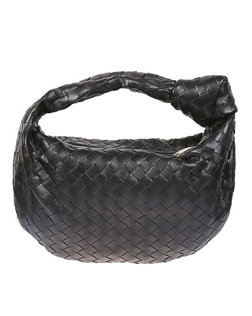 Bottega Veneta Black Teen Jodie Leather Handbag
