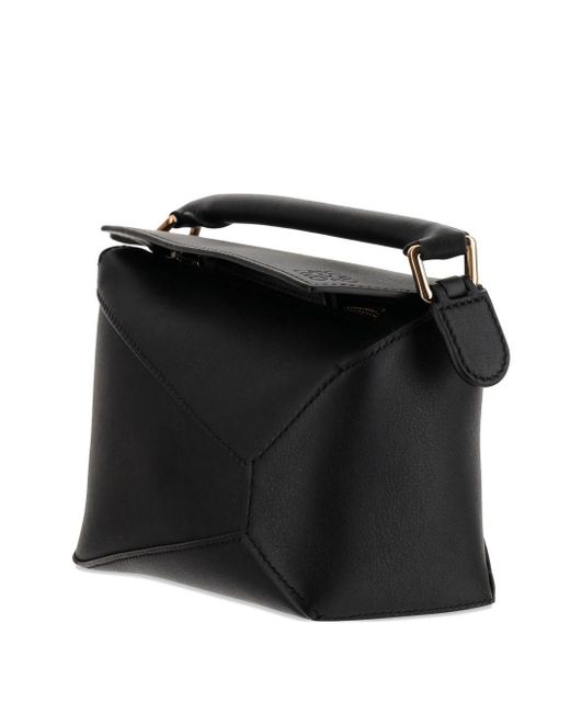 Loewe Black Puzzle Edge Mini Leather Handbag
