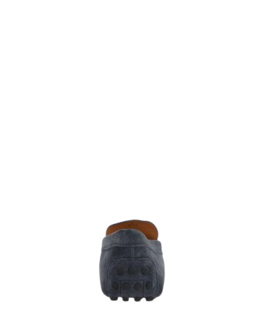 Tod's Blue Suede Moccasin for men