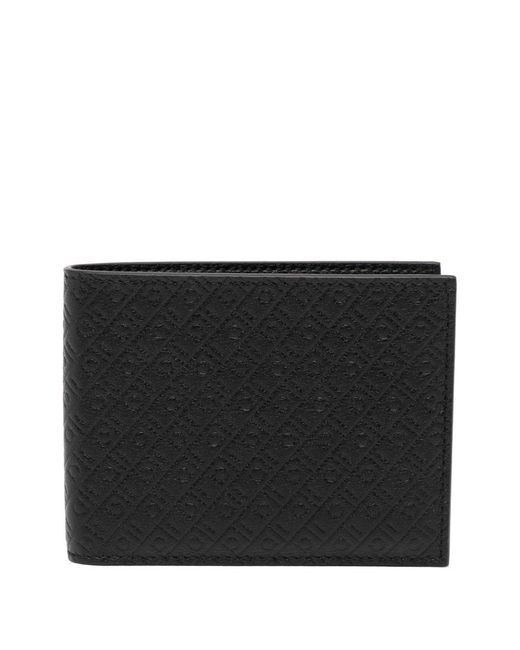 Ferragamo Black Leather Bifold Wallet for men