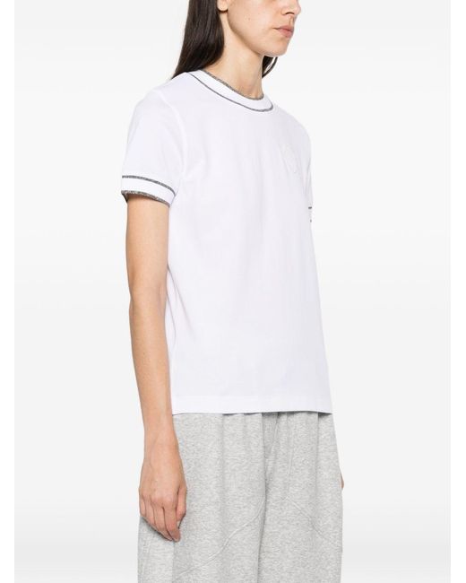 Brunello Cucinelli White Cotton T-Shirt