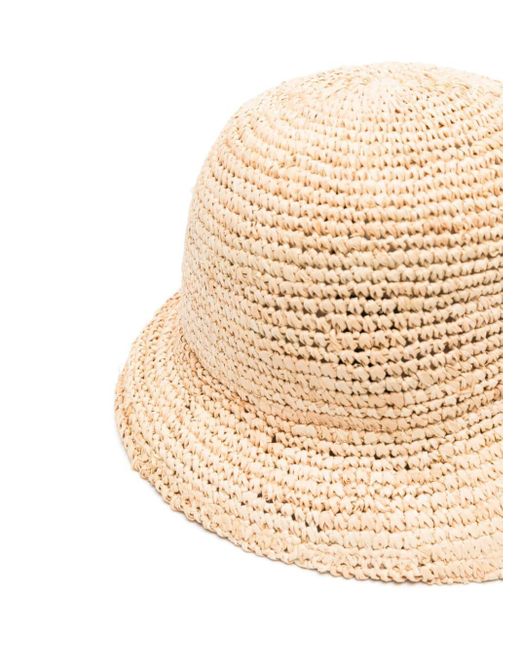 Borsalino Natural Koko Straw Bucket Hat