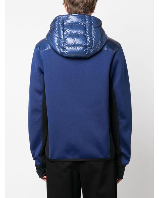 3 MONCLER GRENOBLE Blue Padded Hooded Jacket for men