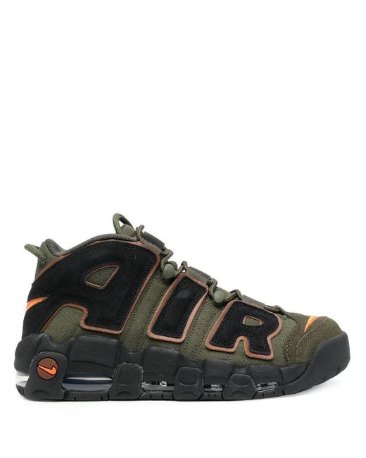 Nike Air More Uptempo Sneakers in Black for Men | Lyst