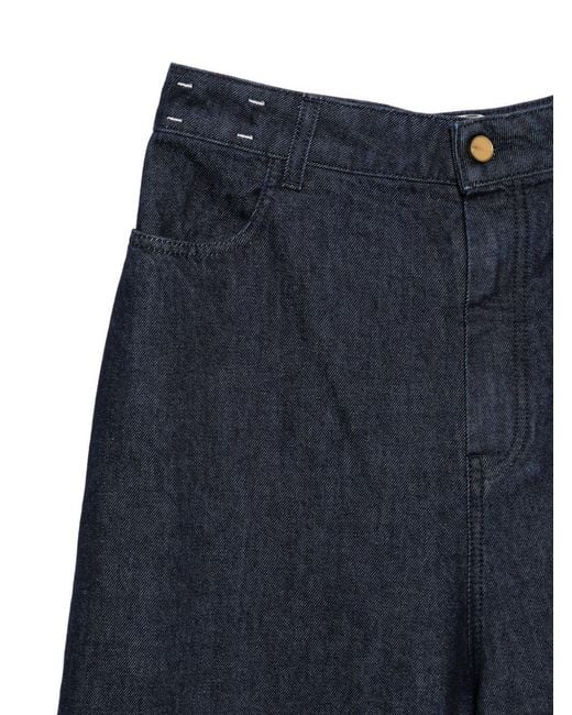 Alysi Blue Flared Leg Denim Jeans