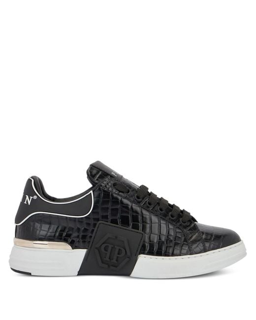 Philipp Plein Black Low-Top Sneaker