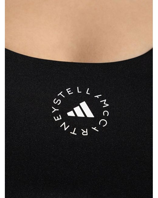 Adidas By Stella McCartney Black Logo Tank Top