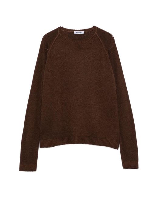 Base London Brown Wool And Cashmere Crewneck Sweater