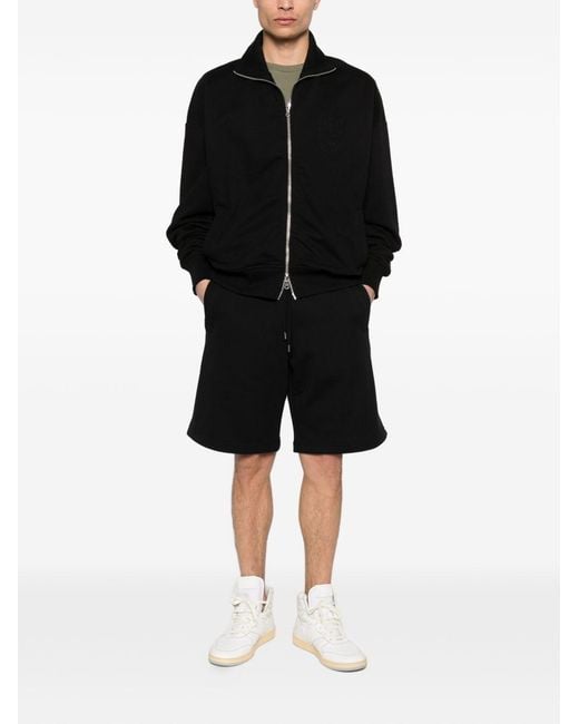 Maison Kitsuné Black Cotton Shorts for men