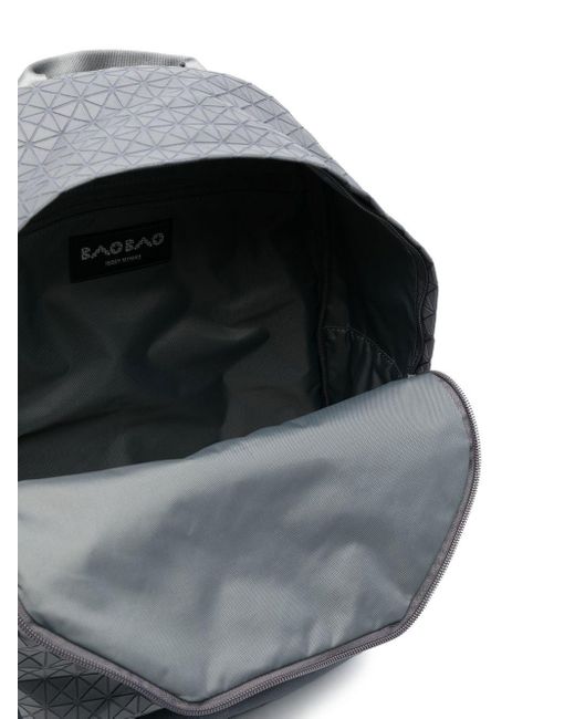 Bao Bao Issey Miyake Gray Reflector Zip-fastening Backpack for men