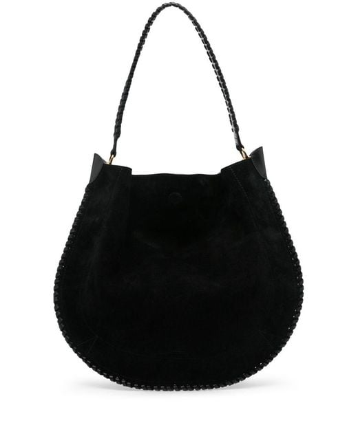 Isabel Marant Black Oskan Soft Leather Hobo Bag