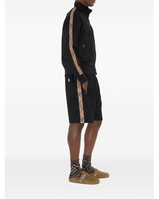 Burberry Black Hoodie With Logo for men