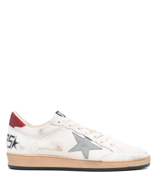 Golden Goose Deluxe Brand White "Ball Star" Sneakers for men