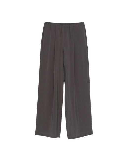 Alysi Gray Wide-Leg Trousers
