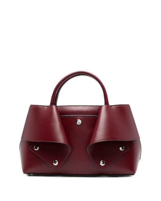 Totême Purple Mercer Small Leather Shoulder Bag