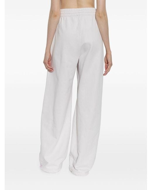 DIESEL White Cotton Sweatpants