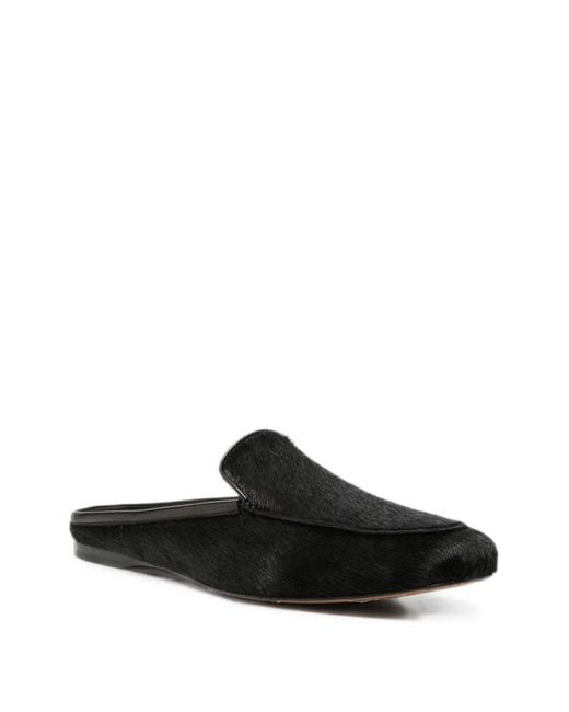 Forte_forte White Ponyskin Loafers