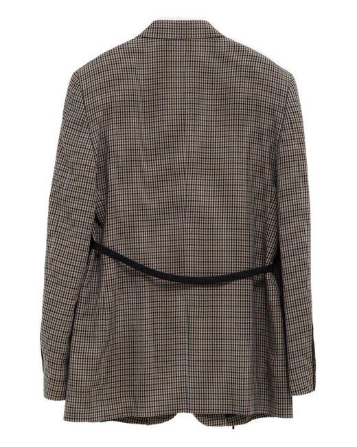 Balenciaga Gray Wrapped Tailored Jacket