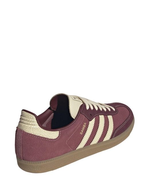Adidas Brown Samba Og Sneakers for men