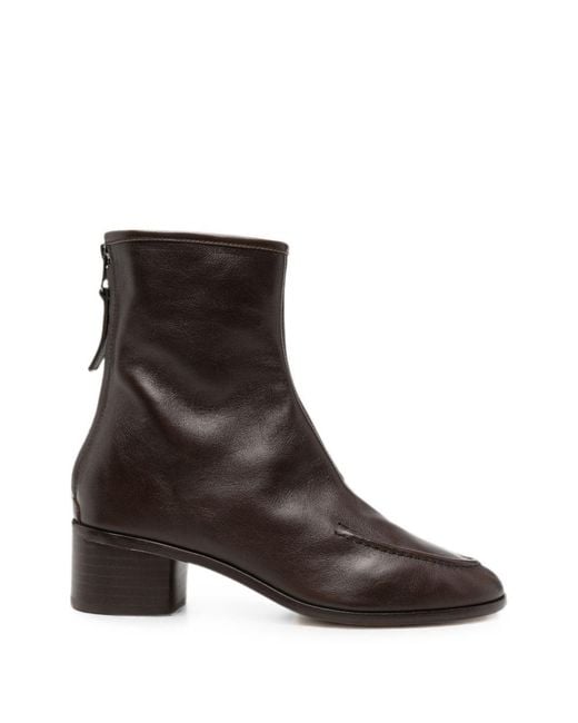 Hereu Brown Juliol Leather Ankle Boots