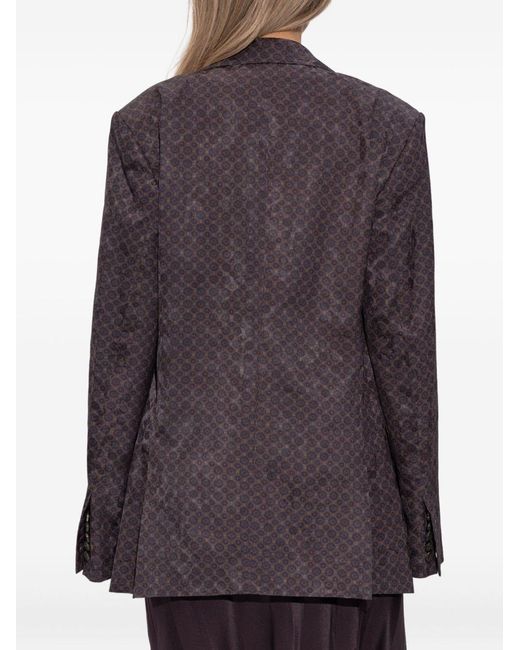 Dries Van Noten Black Baftan Single-Breasted Jacket