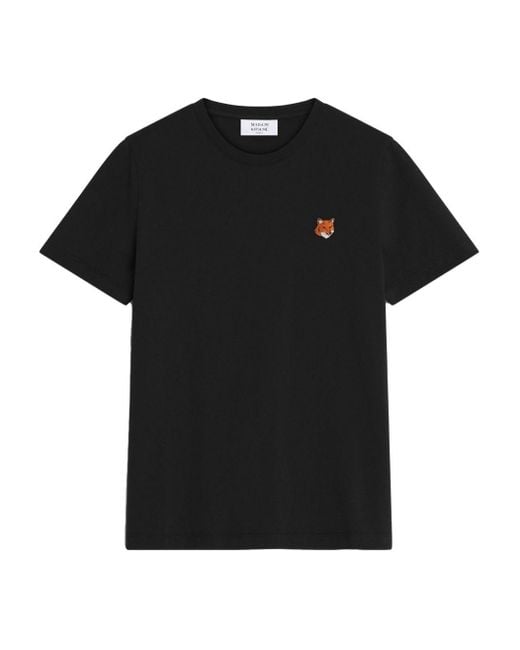 Maison Kitsuné Black Fox Head Cotton T-Shirt