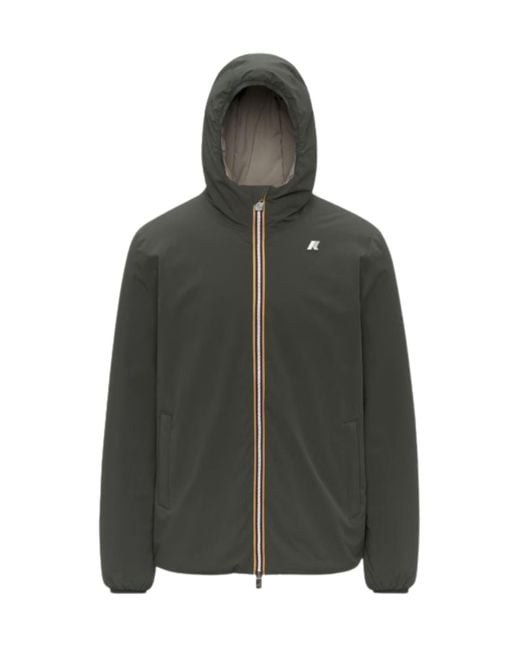 K-Way Green Reversible Jack Jacket for men