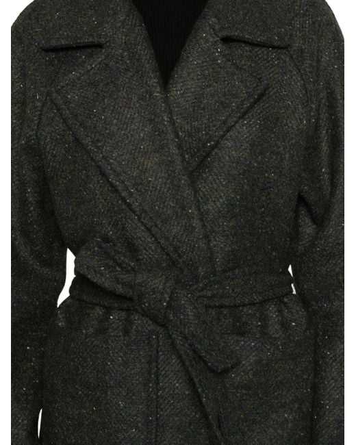 Diega Black Long Coat Marelo