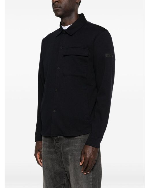 Heskimo Black Overshirt With Logo for men