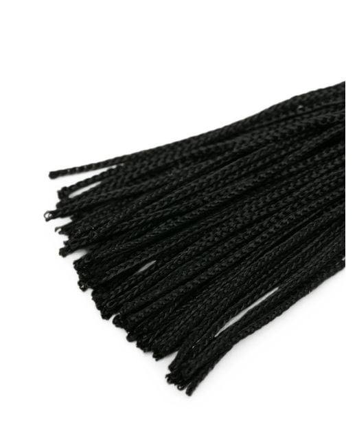 Forte_forte Black Fringed Earrings